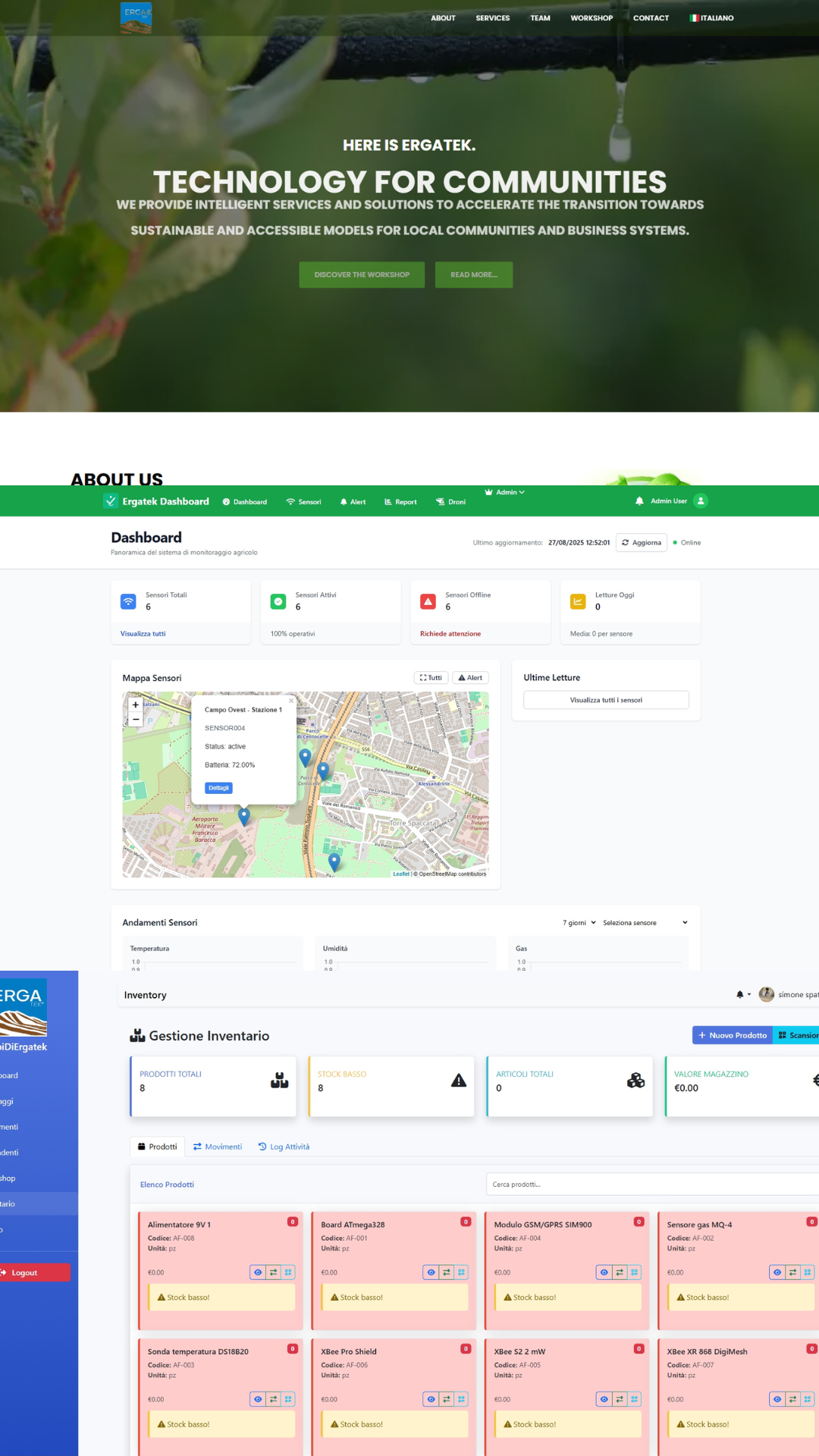 Progetto Ergatek - Frontend, Webapp & AI Solutions Developer